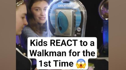 Kids REACT to a Walkman for the First Time 😱📼