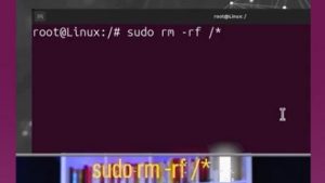 WARNING: Do NOT run rm -rf /