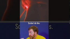 Never look into a fiber cable!